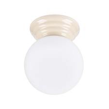Deckenlampe Keramik Glas Beige