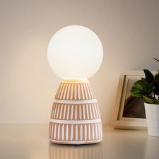 2 x Keramik Tischlampe