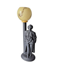 Vintage Tischlampe Figur mit