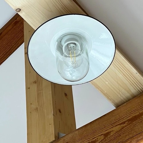 Deckenlampe mit emailleschirm - deckenlampe,