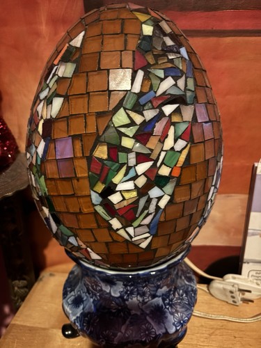 Tischlampe mosaik glasschirm - tischlampe, mosaik-glasschirm