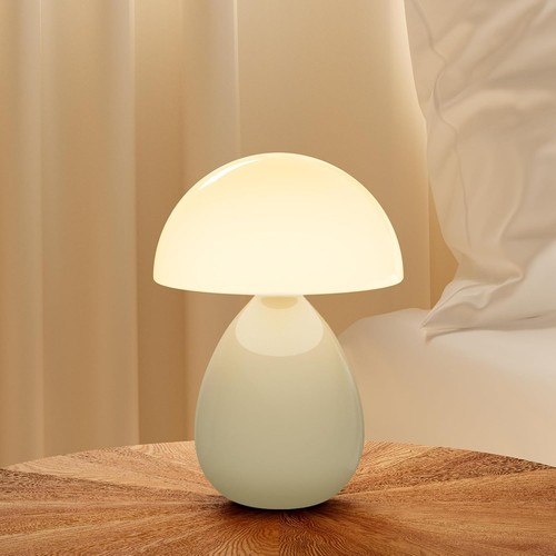 Nachttischlampe pilz glas - nachttischlampe,